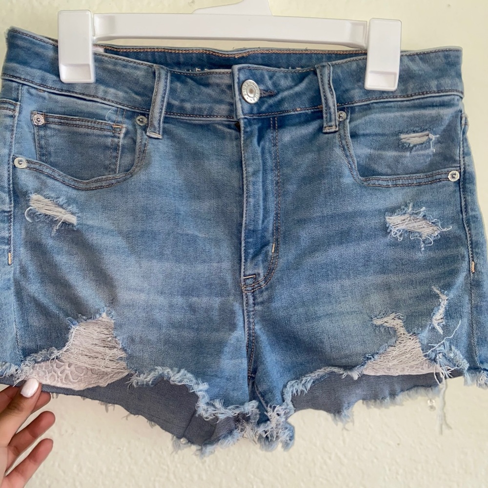 Hi-rise American eagle shorts